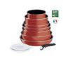 Voir la diapositive 1 : TEFAL TEFAL L1529402 INGENIO EASY COOK N CLEAN Set 10 Pieces : Poeles + Casseroles + Wok + Sauteuse + Couvercles hermétiques + Poign