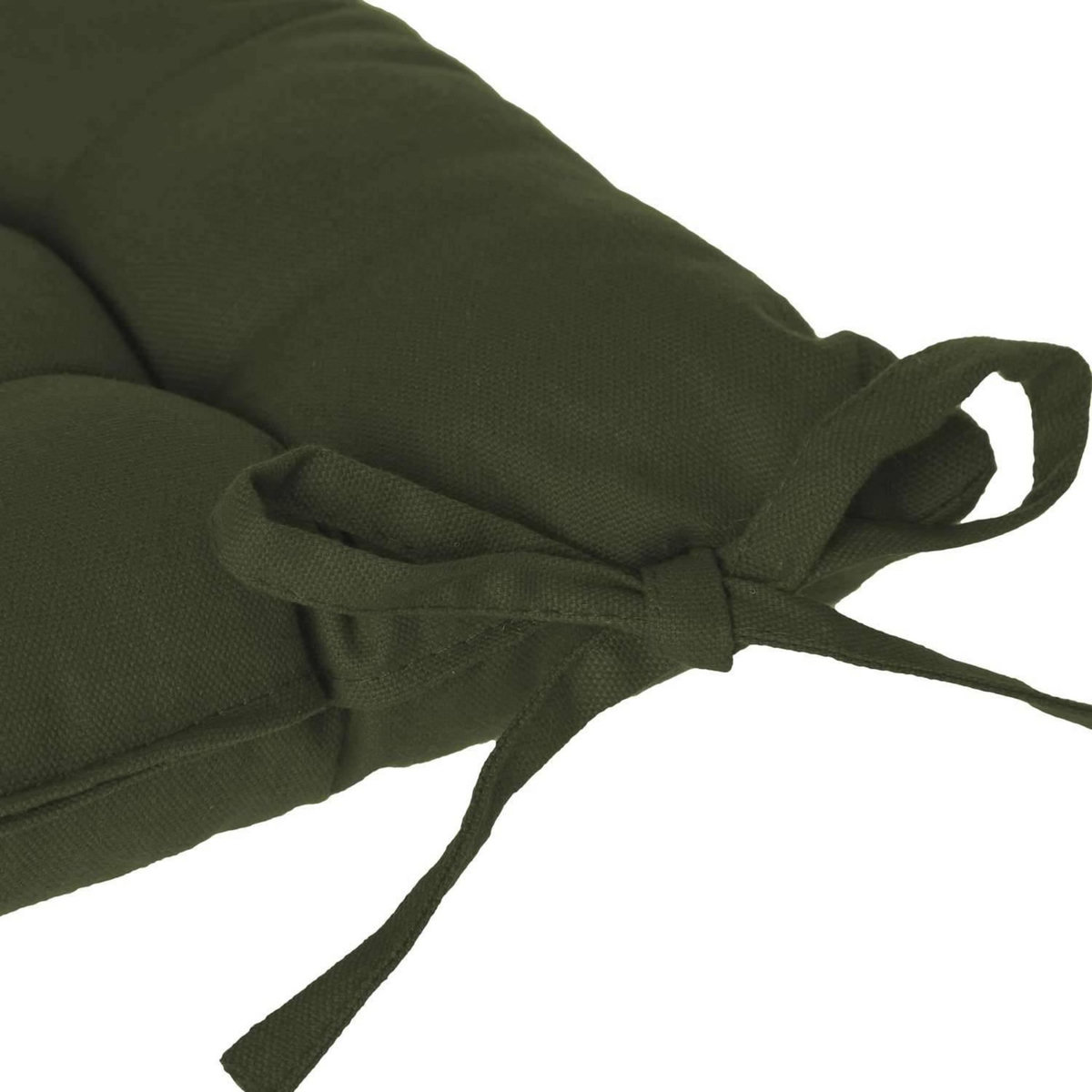 ATMOSPHERA Galette de chaise - 38 x 38 cm - Kaki