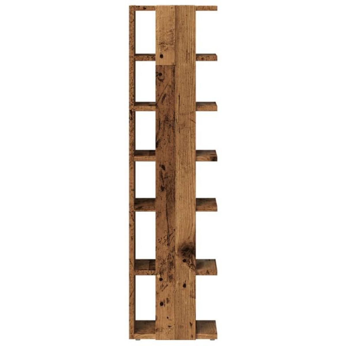 VIDAXL Armoires à chaussures 2 pcs vieux bois bois d ingénierie