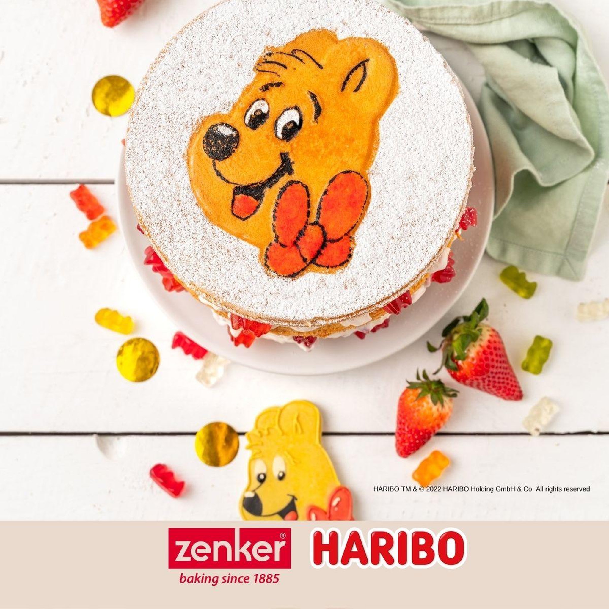 Voir la diapositive 5 : ZENKER Moule à manqué à charnière 18 cm avec emporte-pièce zenker haribo