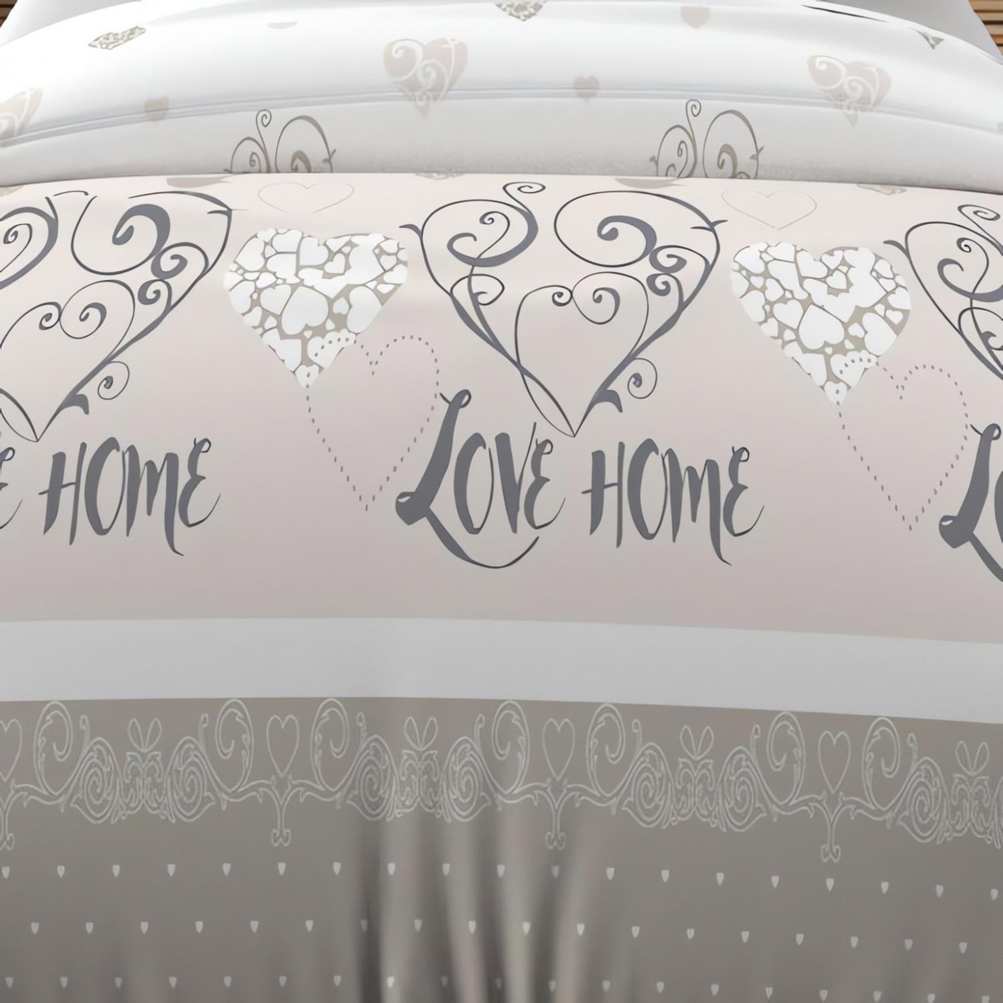 Voir la diapositive 2 : SOLEIL D'OCRE Parure housse de couette coton 57 fils VALENTINE, par Soleil d'Ocre
