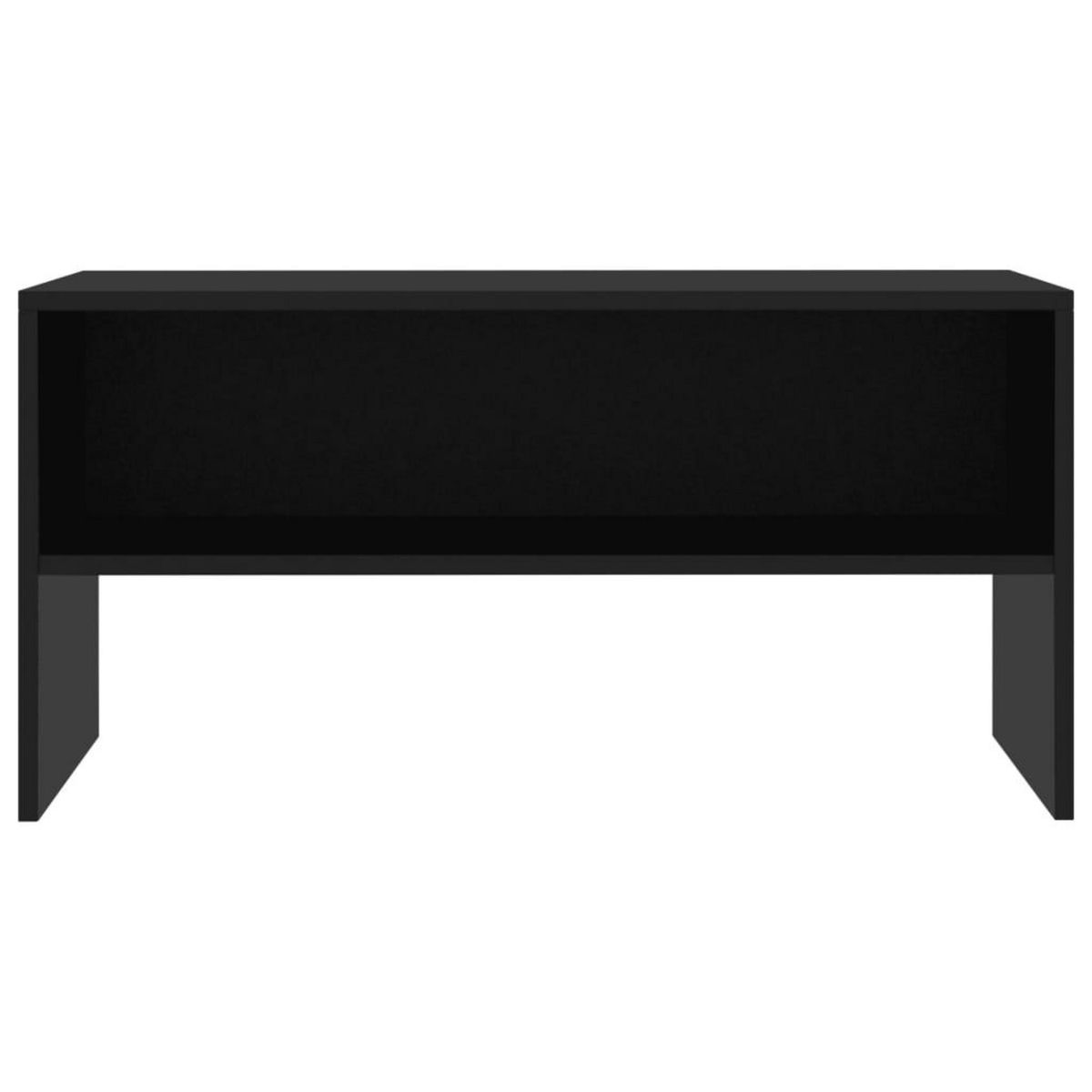 VIDAXL Meuble TV Noir 80x40x40 cm Bois d'ingenierie