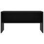 Voir la diapositive 4 : VIDAXL Meuble TV Noir 80x40x40 cm Bois d'ingenierie