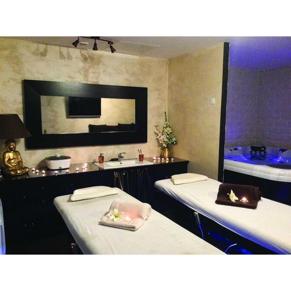 Smartbox Détente en duo avec massage et accès au spa - Coffret Cadeau Bien-être