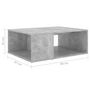 Voir la diapositive 6 : VIDAXL Table basse gris béton 90x67x33 cm bois d ingénierie