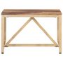 Voir la diapositive 2 : VIDAXL Table d'appoint 60x60x40 cm Bois massif