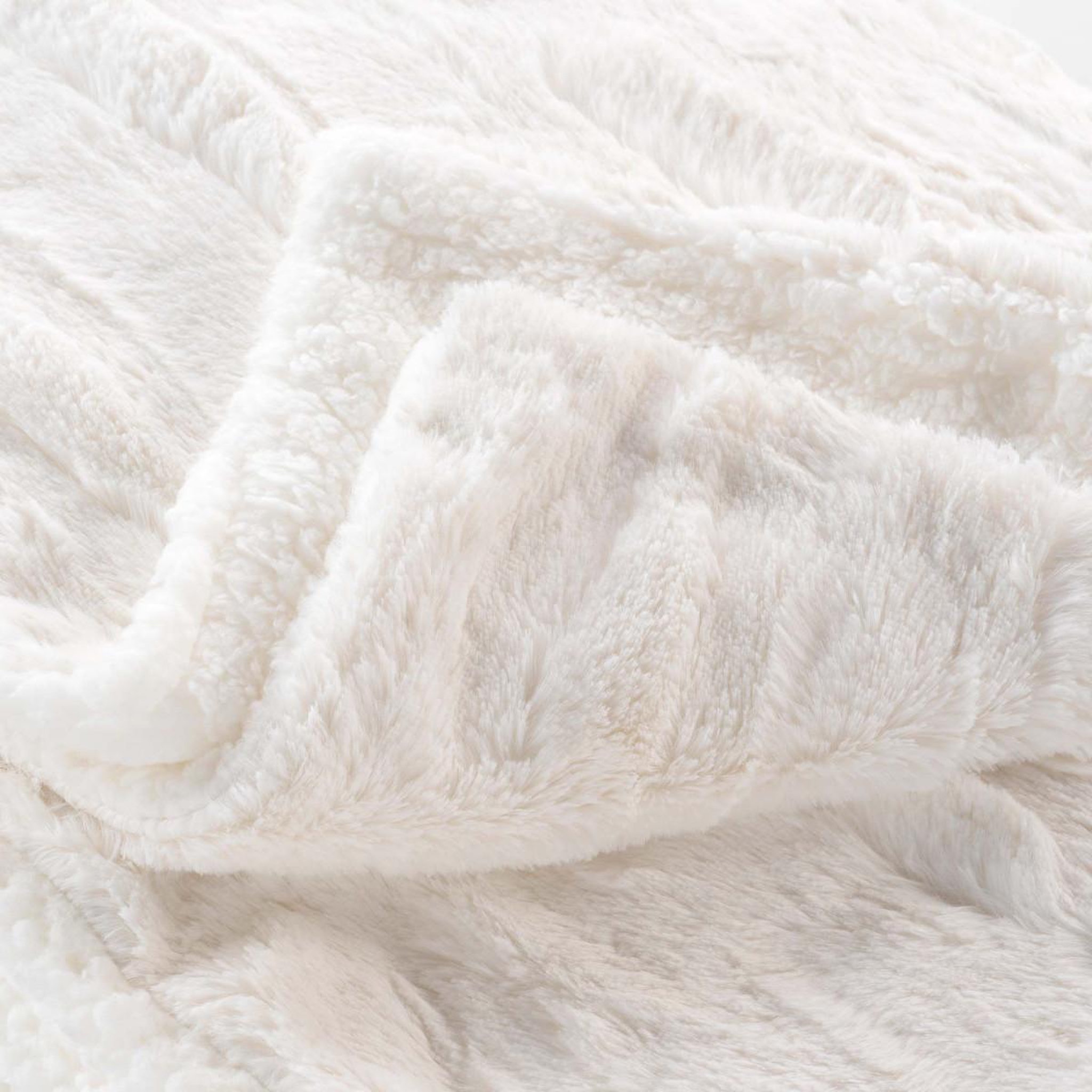 Voir la diapositive 2 : Douceur d'Intérieur Plaid imitation fourrure  foxy  180x220cm naturel