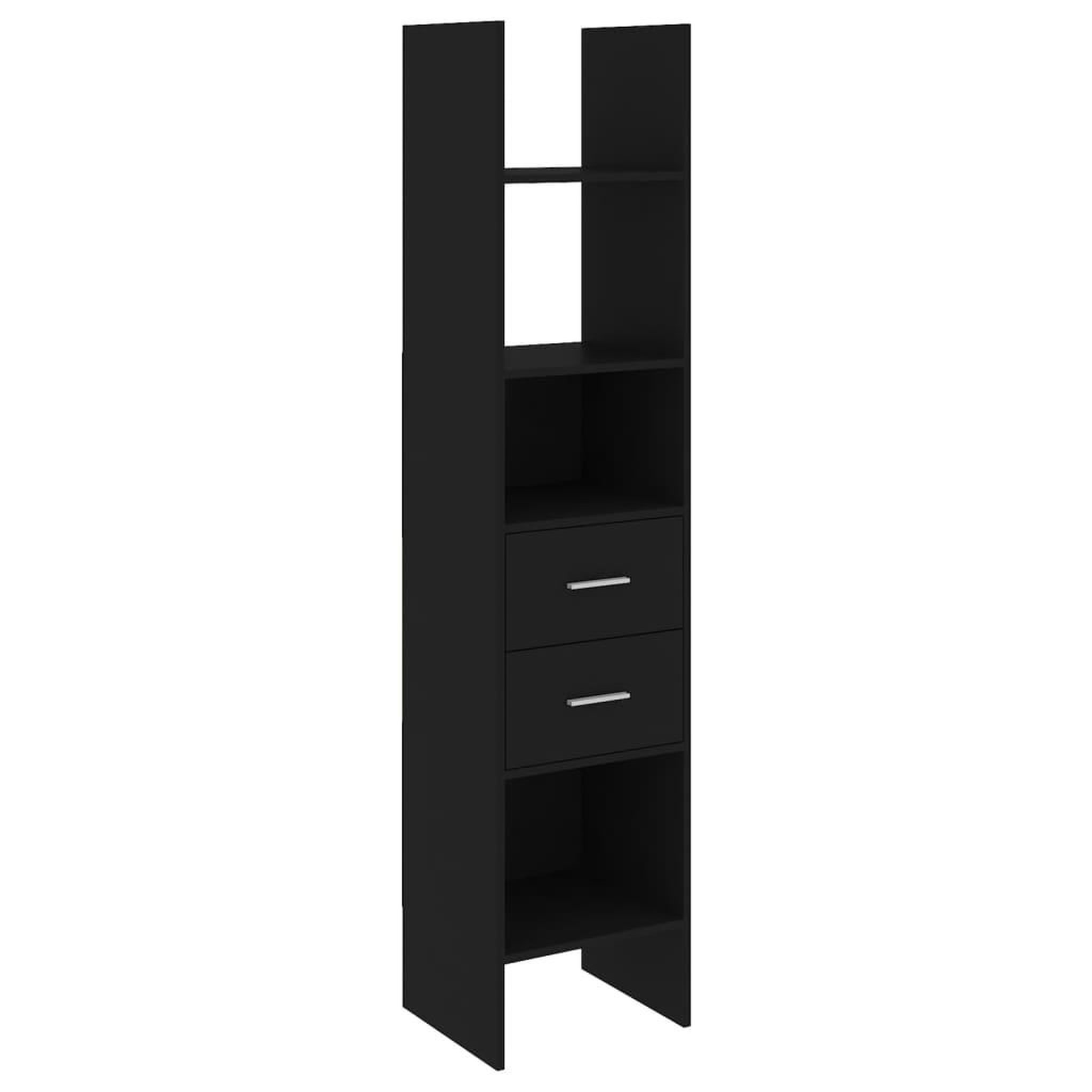 Voir la diapositive 2 : VIDAXL Bibliotheque Noir 40x35x180 cm Bois d'ingenierie