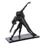 Voir la diapositive 1 : Paris Prix Statuette Couple Danse  Courchevel  38cm Noir