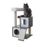 Voir la diapositive 2 : KERBL Arbre a chat - 48x44x86cm - Flair - KERBL - Blanc/gris - Sisal