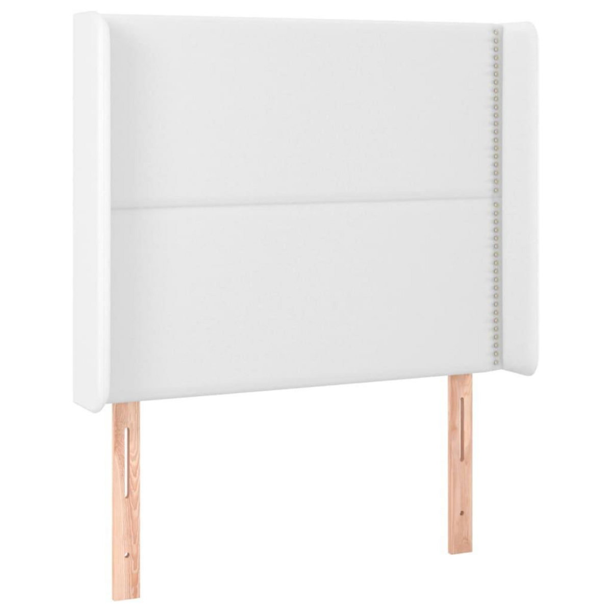 VIDAXL Tete de lit a LED Blanc 83x16x118/128 cm Similicuir