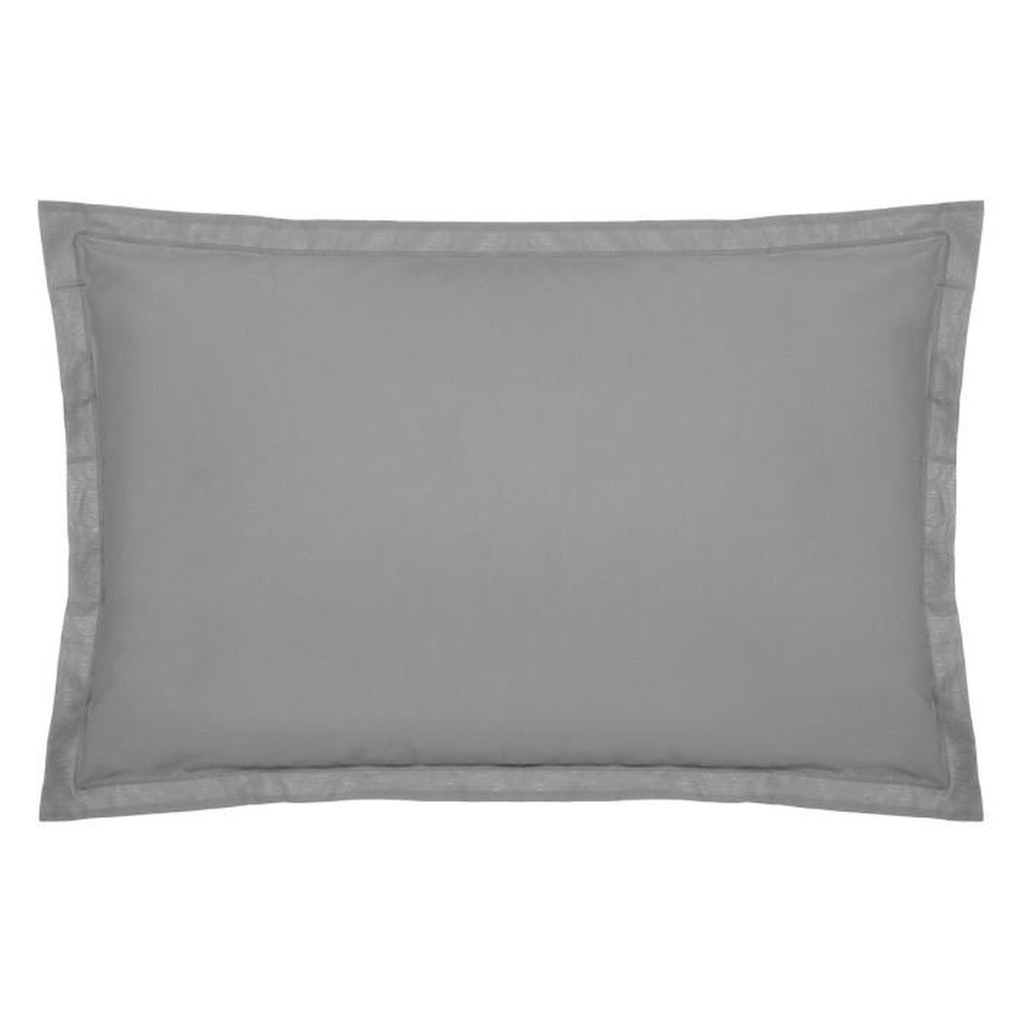 ATMOSPHERA Taie d'Oreiller  Percale  50x70cm Gris