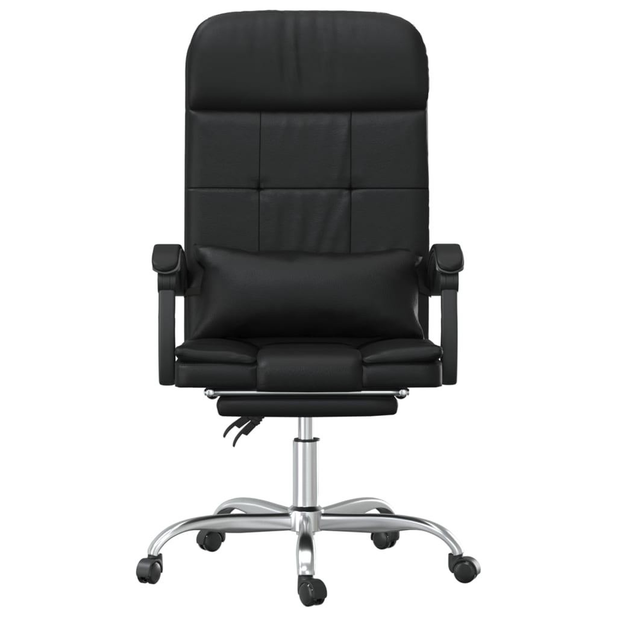 Voir la diapositive 3 : VIDAXL Fauteuil de massage inclinable de bureau Noir Similicuir