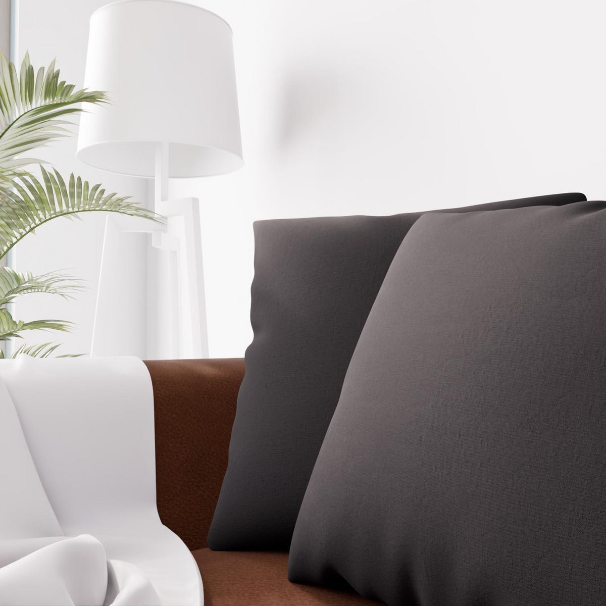 SOLEIL D'OCRE Coussin décoratif 45x45 cm Eclipse, par Soleil d'ocre