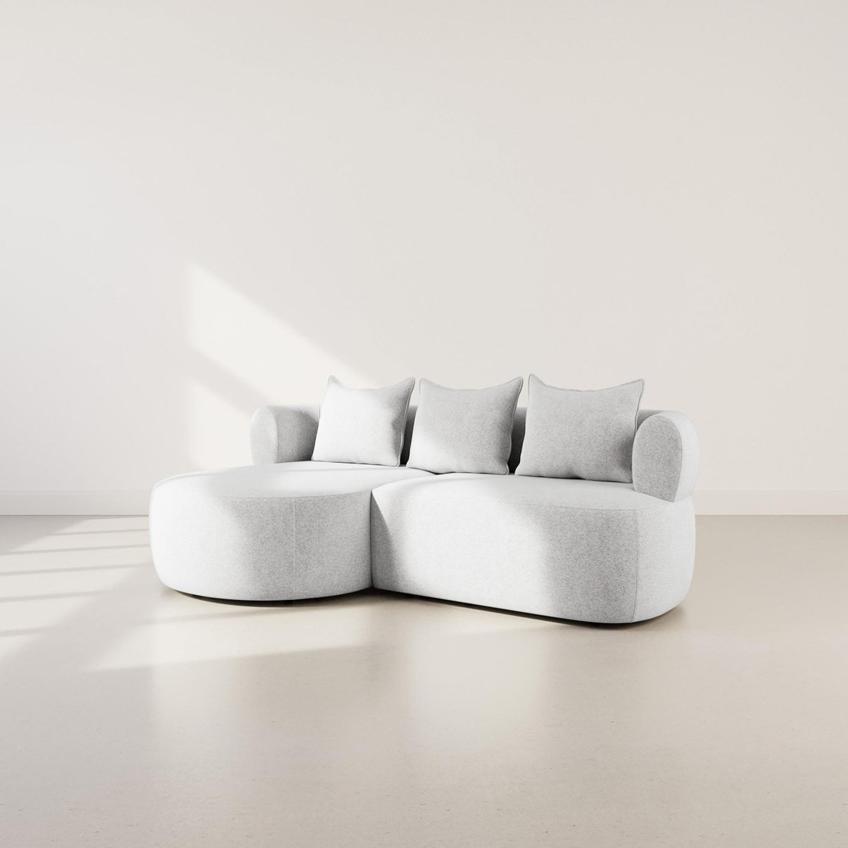 LISA DESIGN Angela - canapé d'angle gauche 4 places en velours texturé