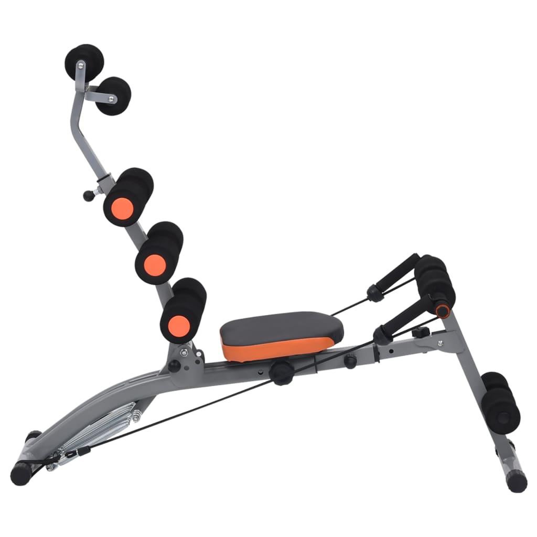 Voir la diapositive 3 : VIDAXL Appareil d'exercices abdominaux en l avec cordes elastiques