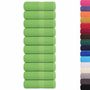Voir la diapositive 2 : VIDAXL Serviettes de visage 10 pcs vert pomme 30x30 cm 100% coton