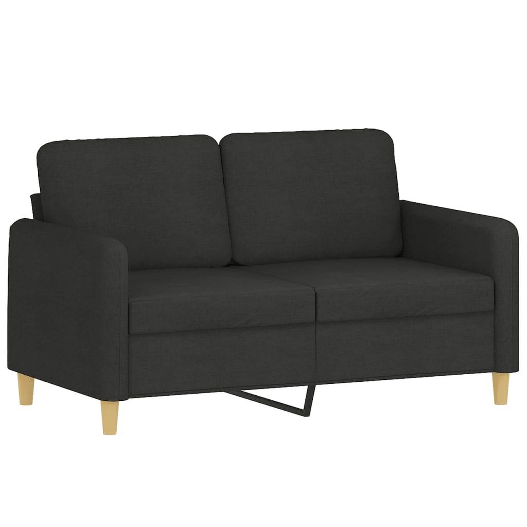 Voir la diapositive 4 : VIDAXL Ensemble de canapes 3 pcs avec coussins Noir Tissu