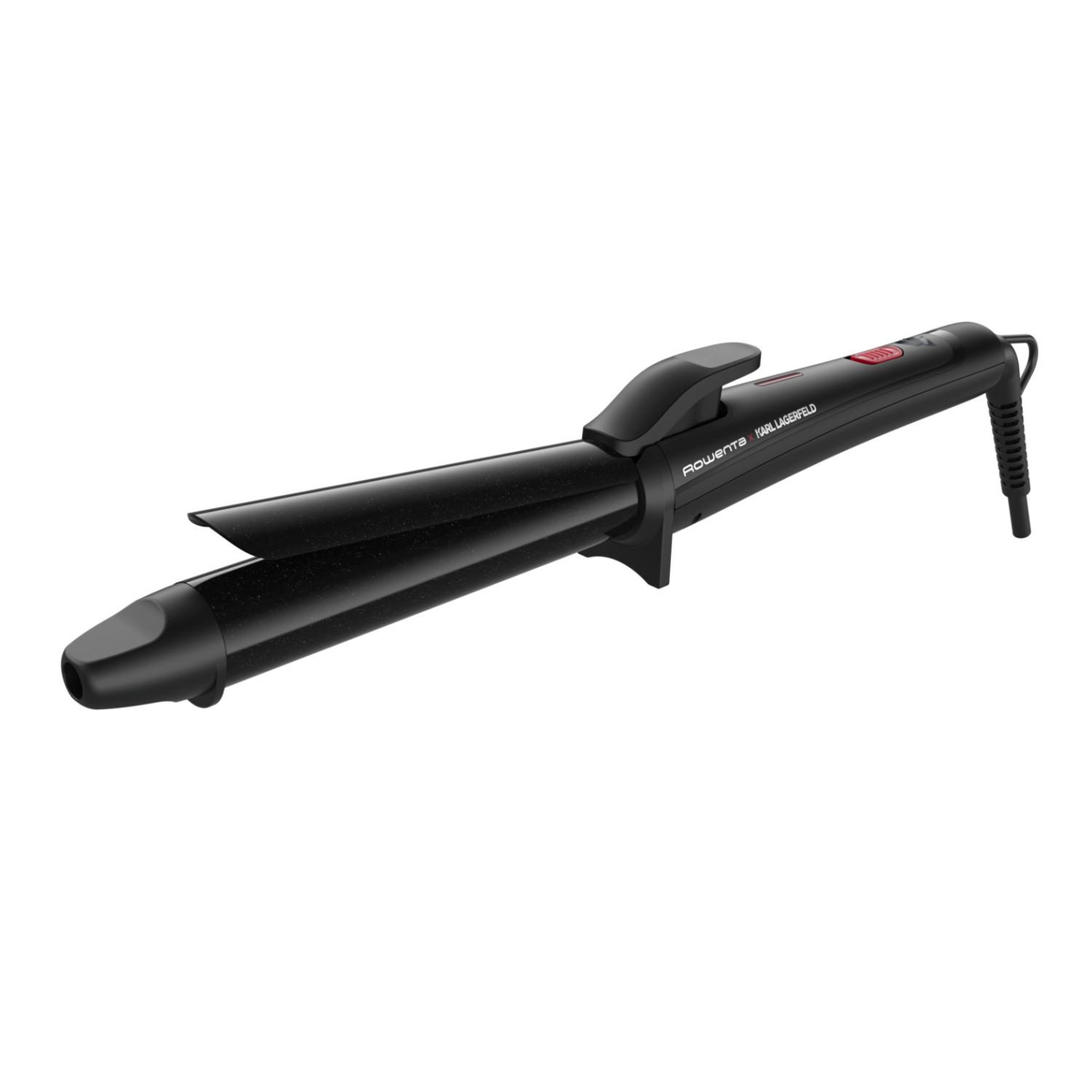 Voir la diapositive 2 : ROWENTA Rowenta x karl lagerfeld cf321lf0 brosse soufflante et fer à lisser fer à friser à chaleur noir, rouge 47 w 1,8 m
