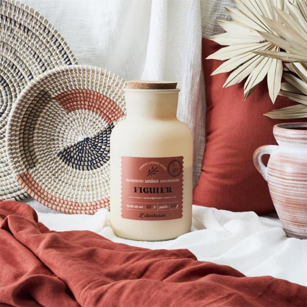 Paris Prix Bougie Parfumée Déco  Desert  1000g Figue