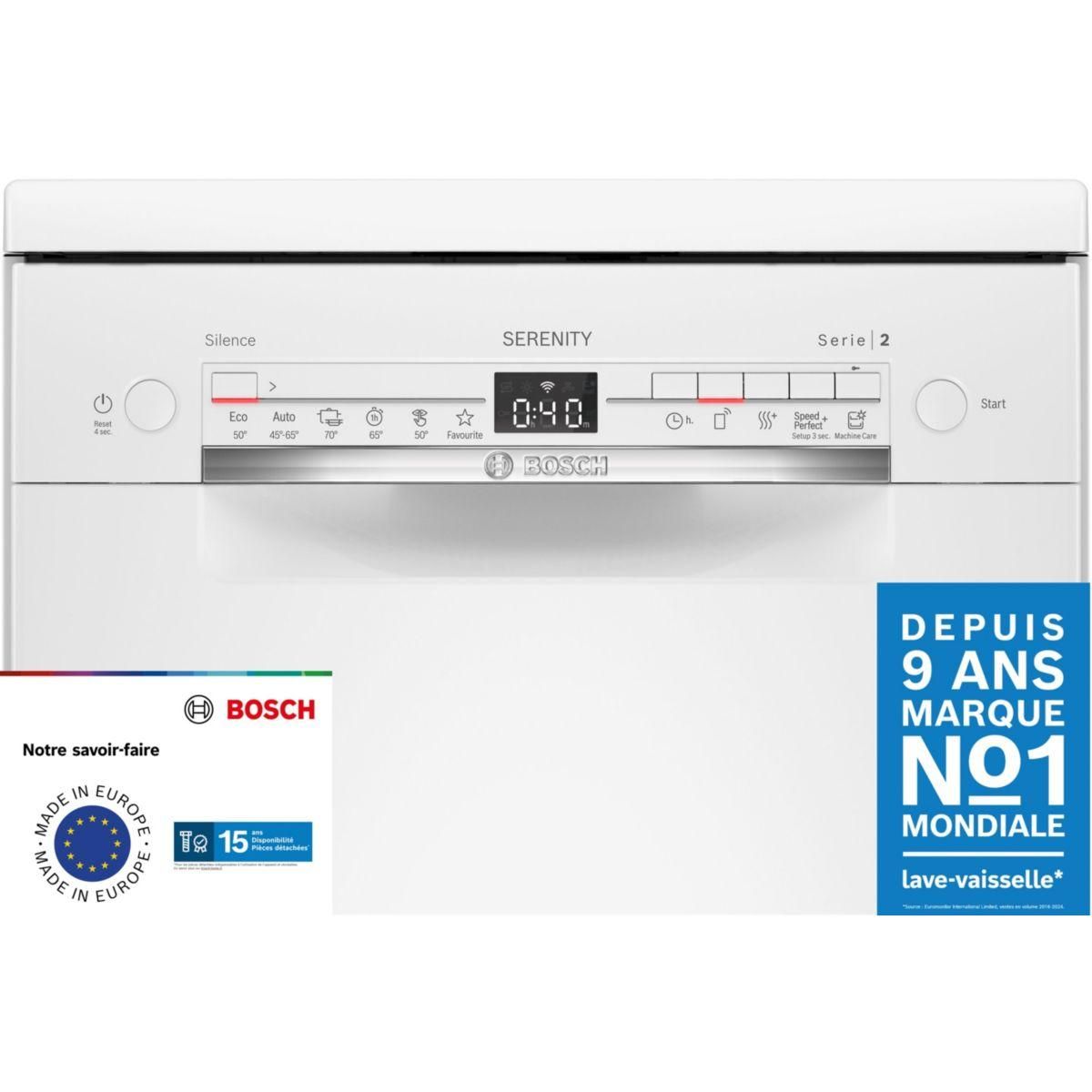 BOSCH Lave vaisselle 45 cm SPS2HKW65E Serenity SpeedPerfect+