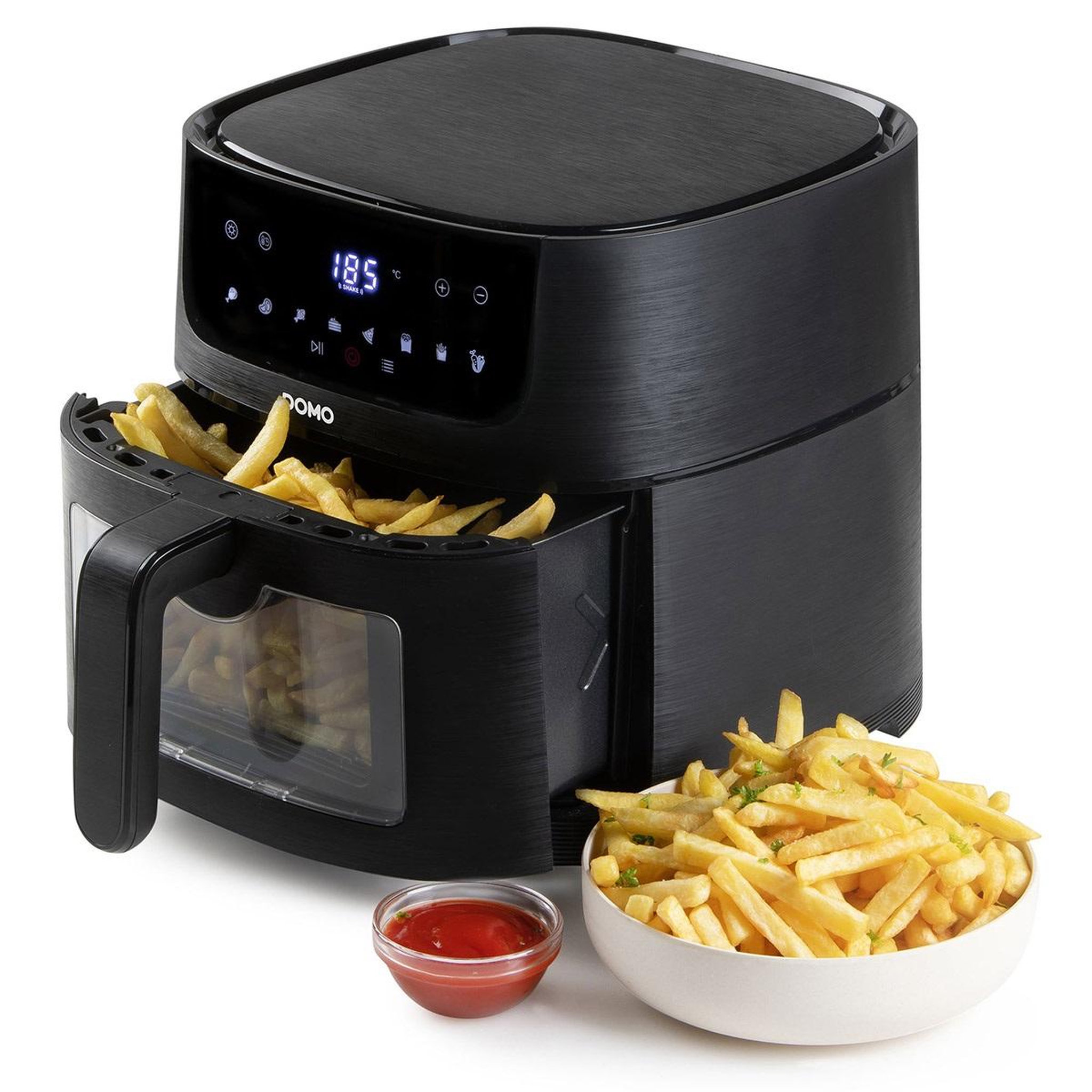 Voir la diapositive 2 : Domo Friteuse sans huile 6l 1500w noir - do540fr