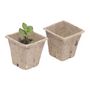 Voir la diapositive 2 : GARDENSTAR Lot de 24 pots biodégradables en fibre - 6 x 6 cm