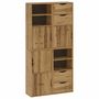 Voir la diapositive 2 : VIDAXL Armoires laterales 4 pcs ODDA 40x24x79 cm bois massif pin