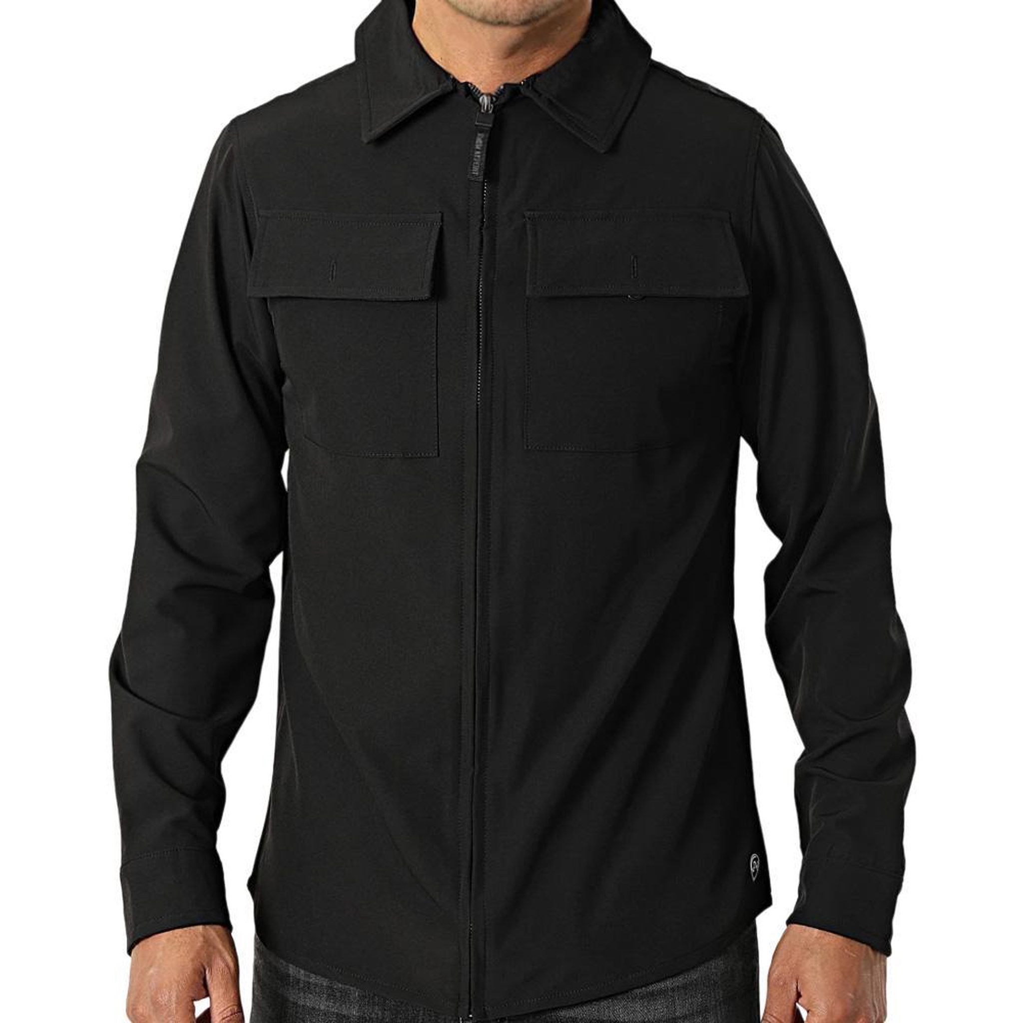 AMERICAN PEOPLE Surchemise Noire Homme American People AW25. Coloris disponibles : Noir