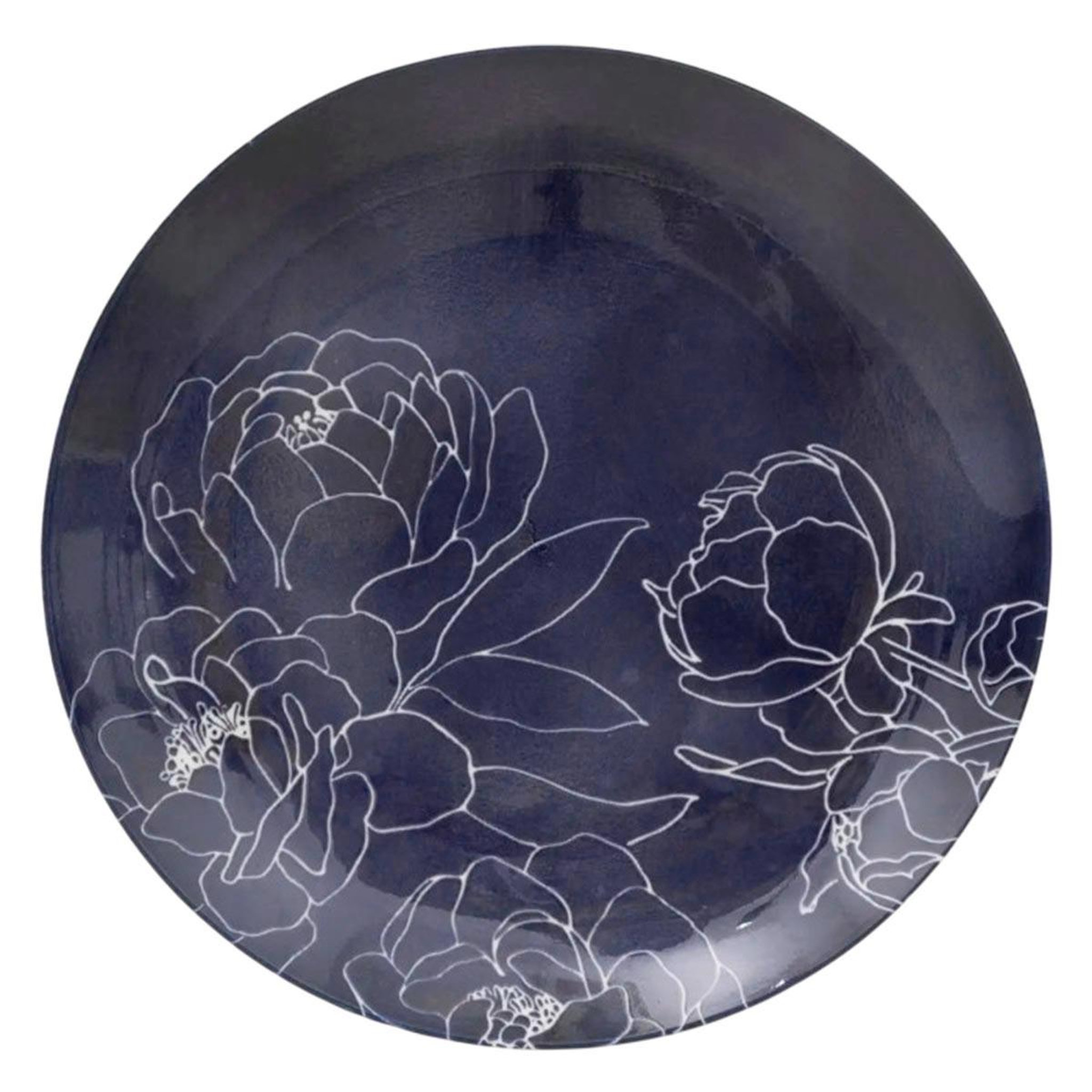 Voir la diapositive 1 : SECRET DE GOURMET Lot de 6 assiettes plates  thea  26cm bleu