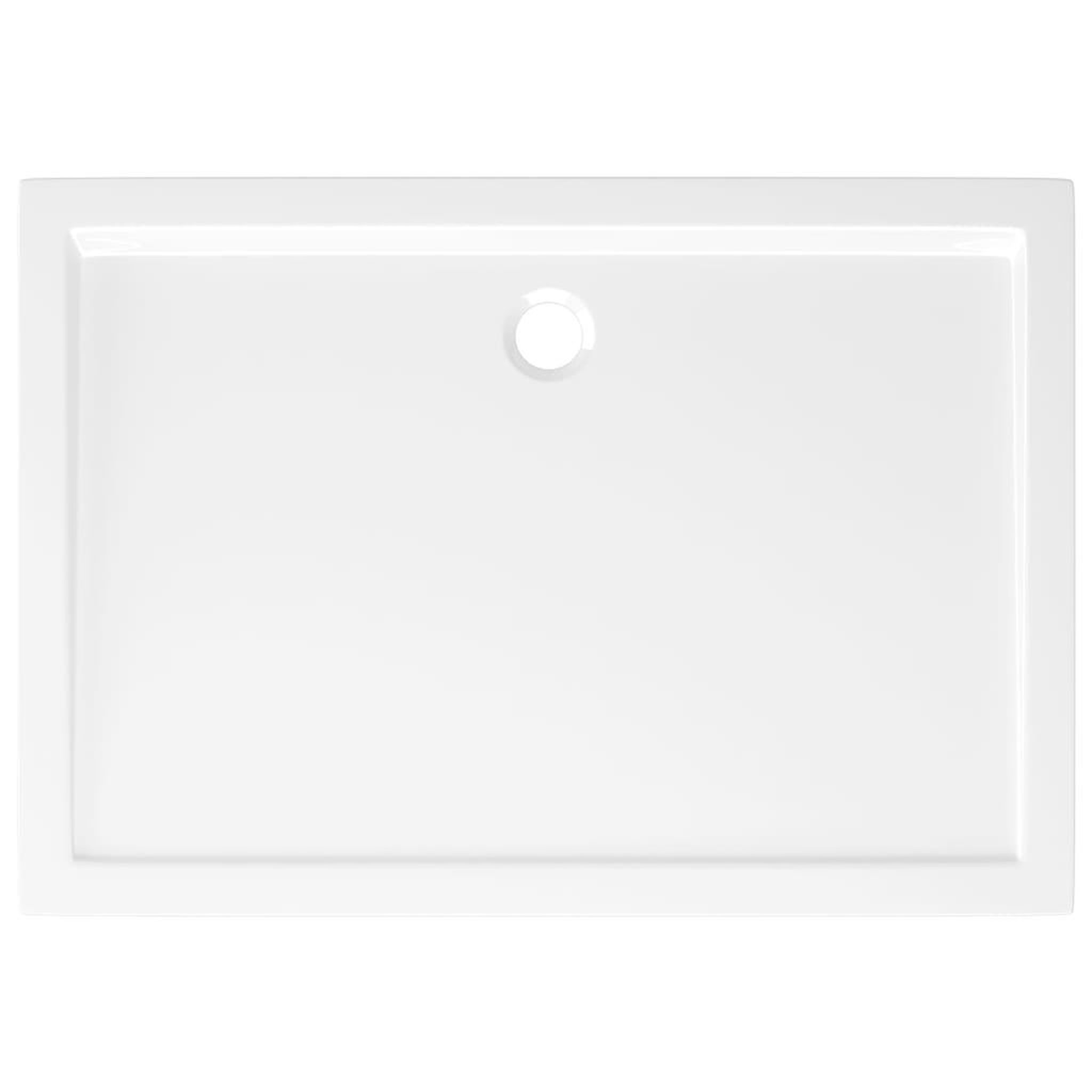 Voir la diapositive 5 : VIDAXL Receveur de douche rectangulaire ABS Blanc 80x110 cm
