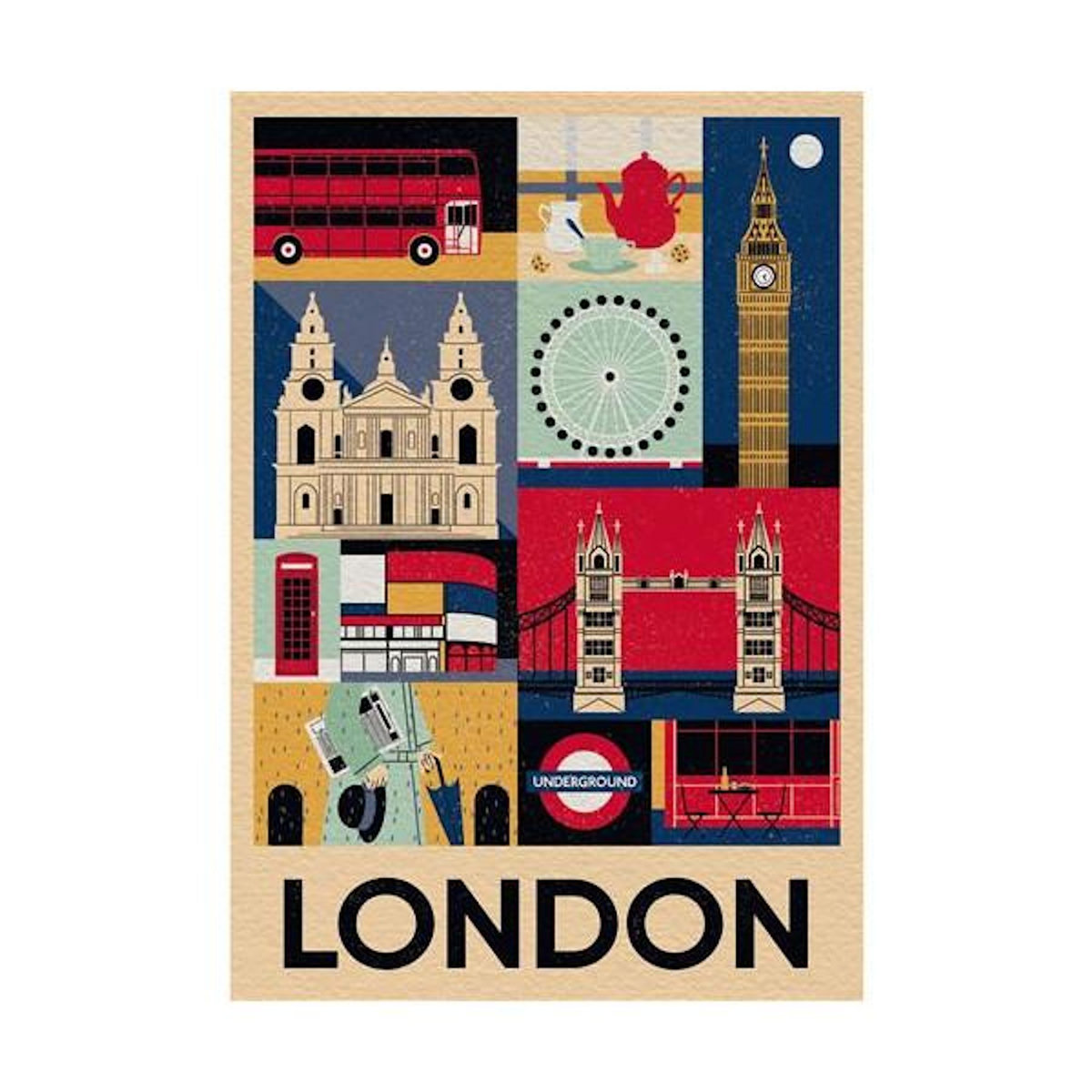 CLEMENTONI Puzzle 1000 pièces Compact : Style in the City - Londres