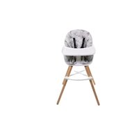 Chaises hautes et réhausseurs bébé NANIA Chaise haute CARLA 6-36 mois -  allongeable et reglable en hauteur -Cream