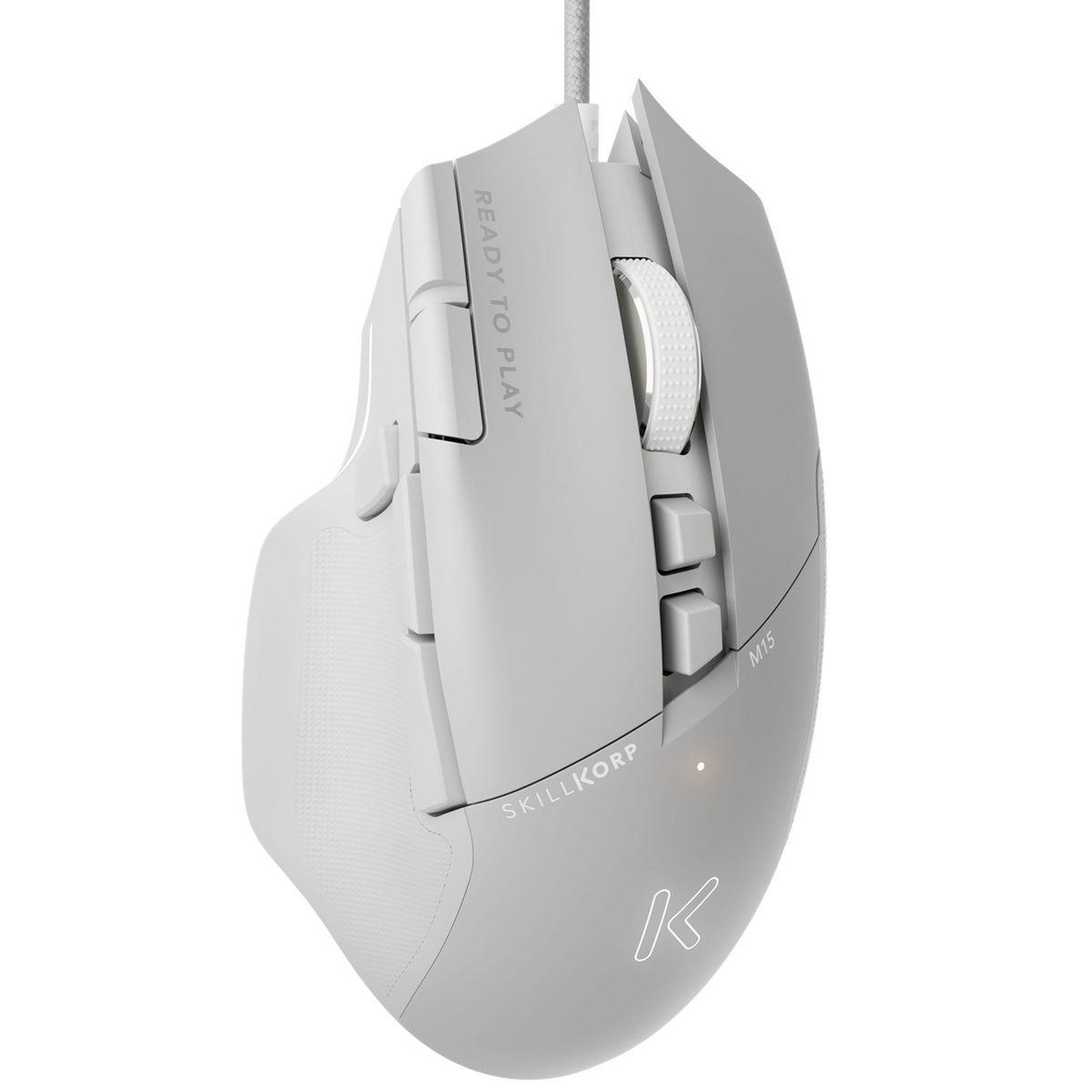 Voir la diapositive 1 : SKILLKORP Souris Gamer Filaire M15 BLANCHE V2 Progress