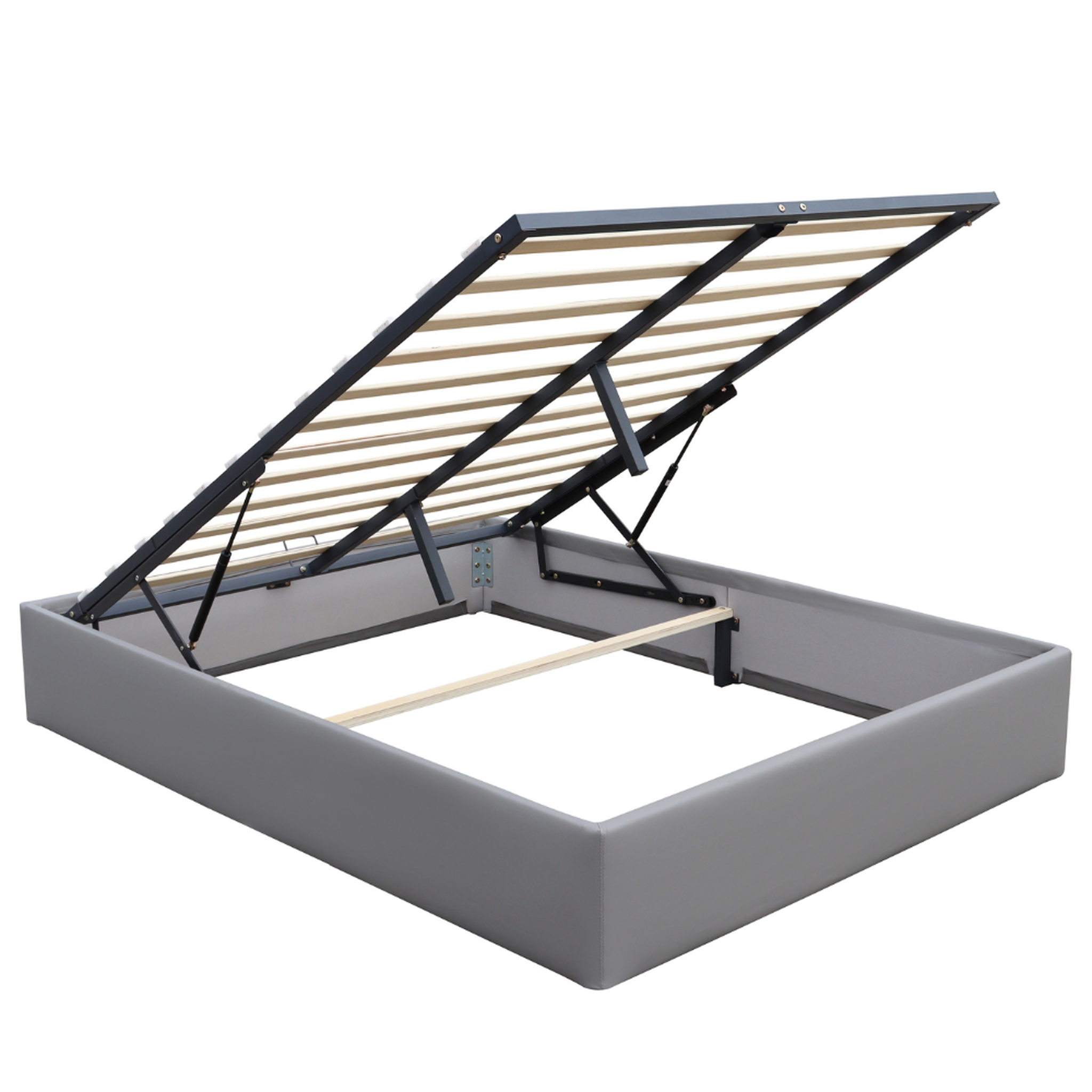 Voir la diapositive 3 : KING OF DREAMS Ensemble Lit Coffre et Matelas  Soutien Ferme Mousse