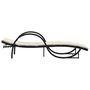 Voir la diapositive 5 : VIDAXL Chaise longue avec coussin noir 60x199x42 cm resine tressee
