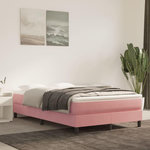 VIDAXL Cadre de lit sans matelas rose 120x200 cm velours