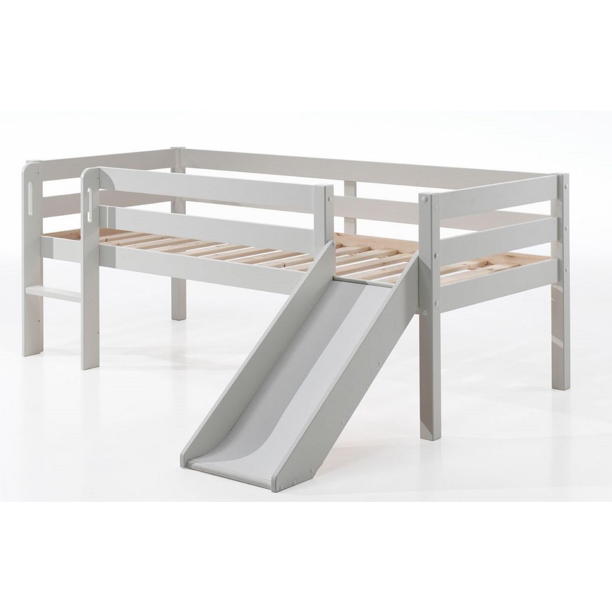 Lit enfant mi-hauteur 90 x 200 cm avec toboggan WEPPES