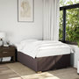 Voir la diapositive 1 : VIDAXL Cadre de lit sans matelas marron fonce 120x190 cm tissu