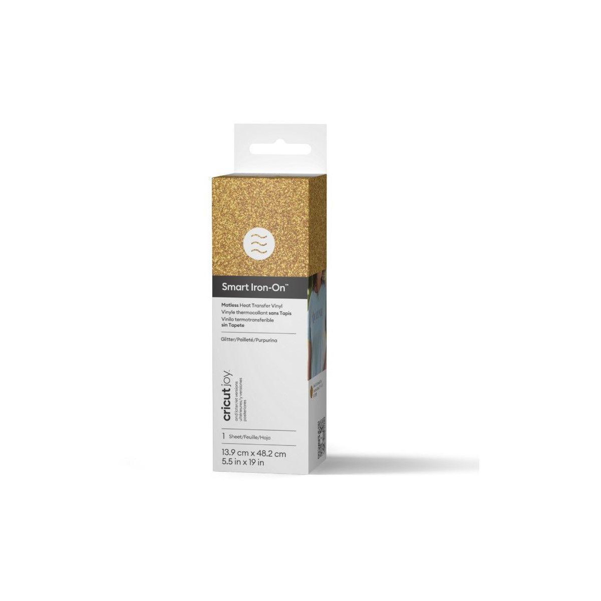 CRICUT Accessoire joy smart iron-on 14x48cm (glitter gold)