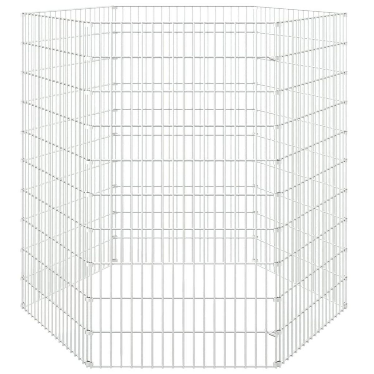 VIDAXL Enclos d'animaux en liberte 6 panneaux 54x100 cm fer galvanise