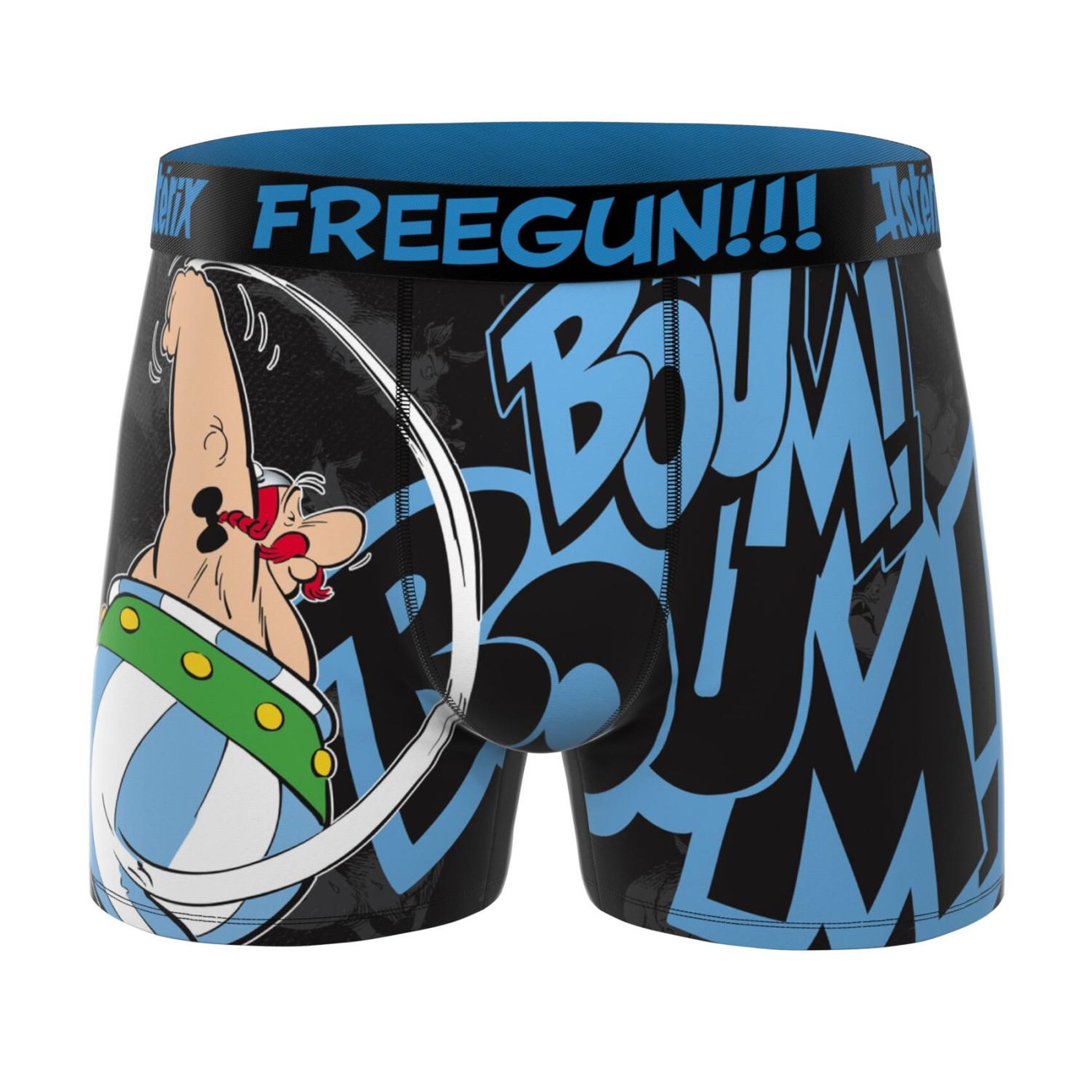 Voir la diapositive 5 : FREEGUN Lot de 3 boxers homme asterix