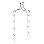 Voir la diapositive 3 : VIDAXL Arches de jardin 2 pcs Noir 120x38x260 cm Acier
