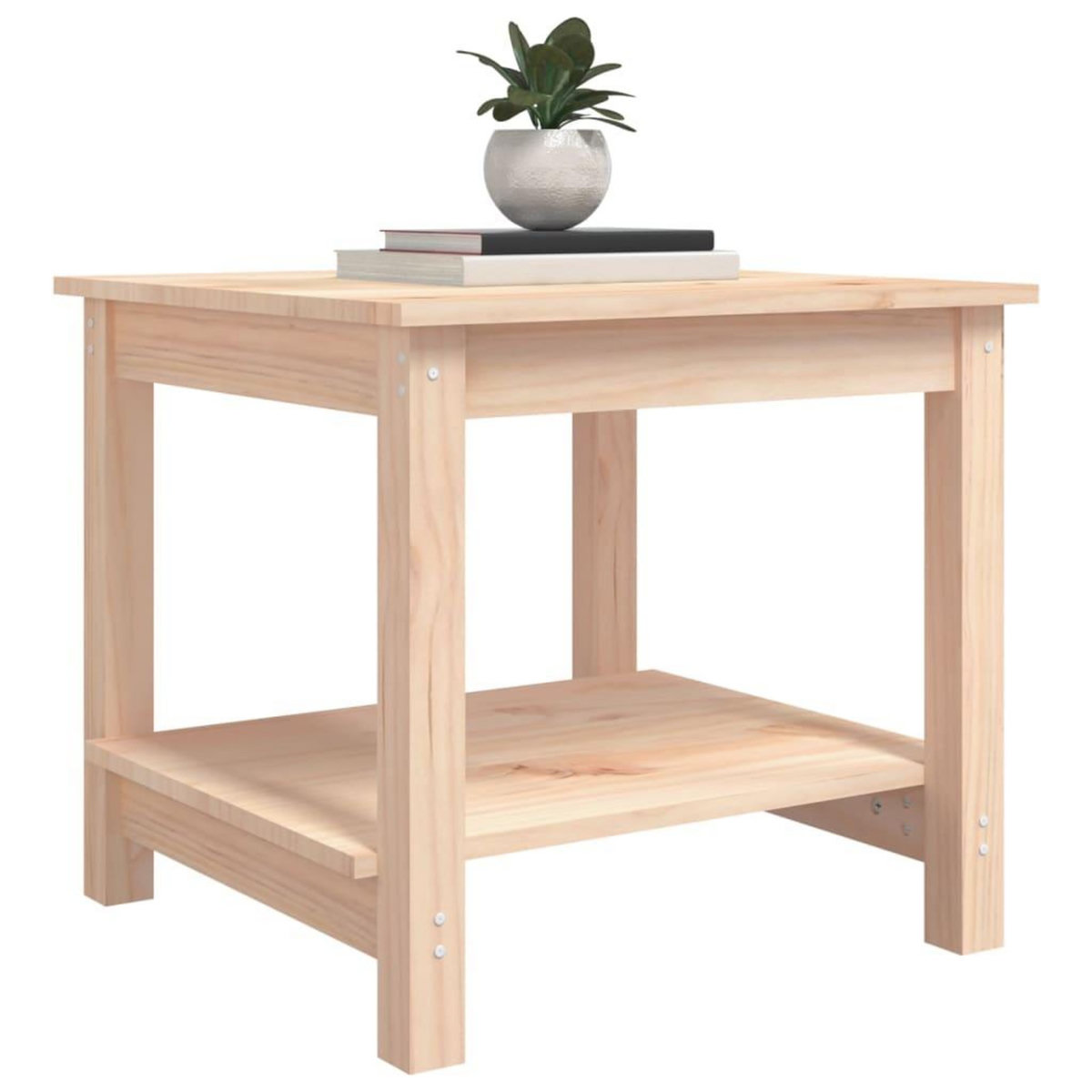 VIDAXL Table basse 50x50x45 cm Bois massif de pin