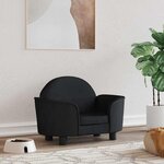 VIDAXL Lit pour chien noir 66x40x45 cm velours