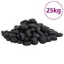 Voir la diapositive 1 : VIDAXL Galets polis 25 kg noir 2 5 cm