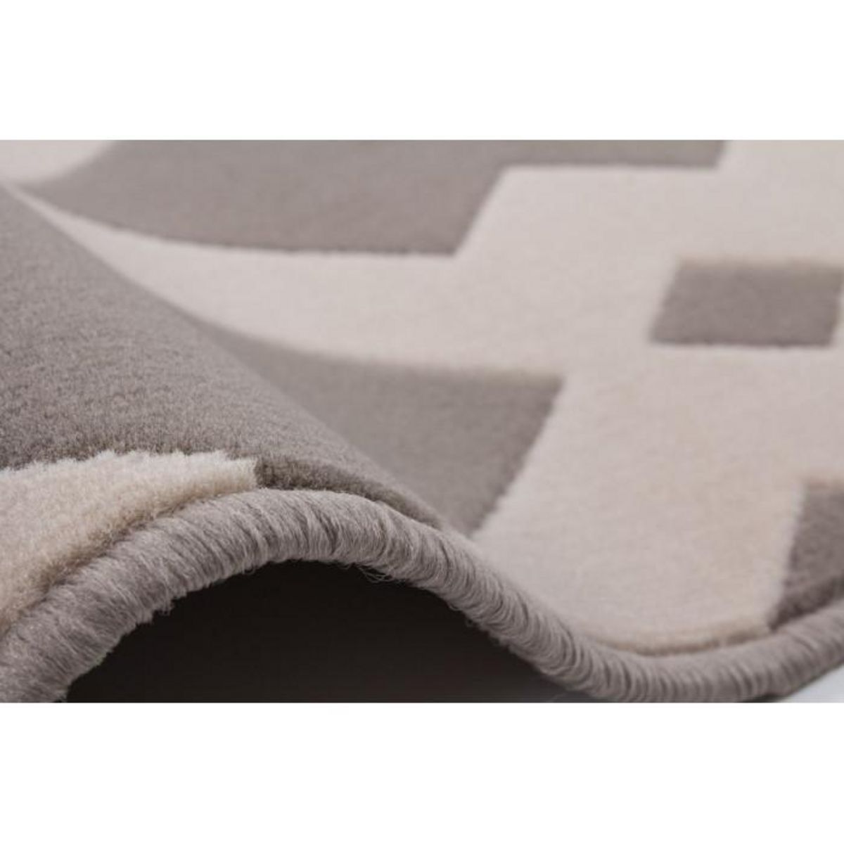 Paris Prix Tapis Ethnique à Poils Courts  Now I  Taupe