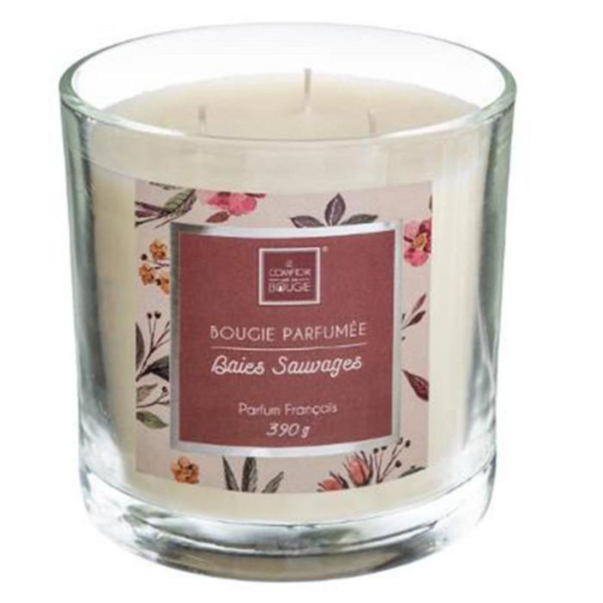 COMPTOIR DE LA BOUGIE Bougie Parfumée  Loys  390g Baies Gourmandes