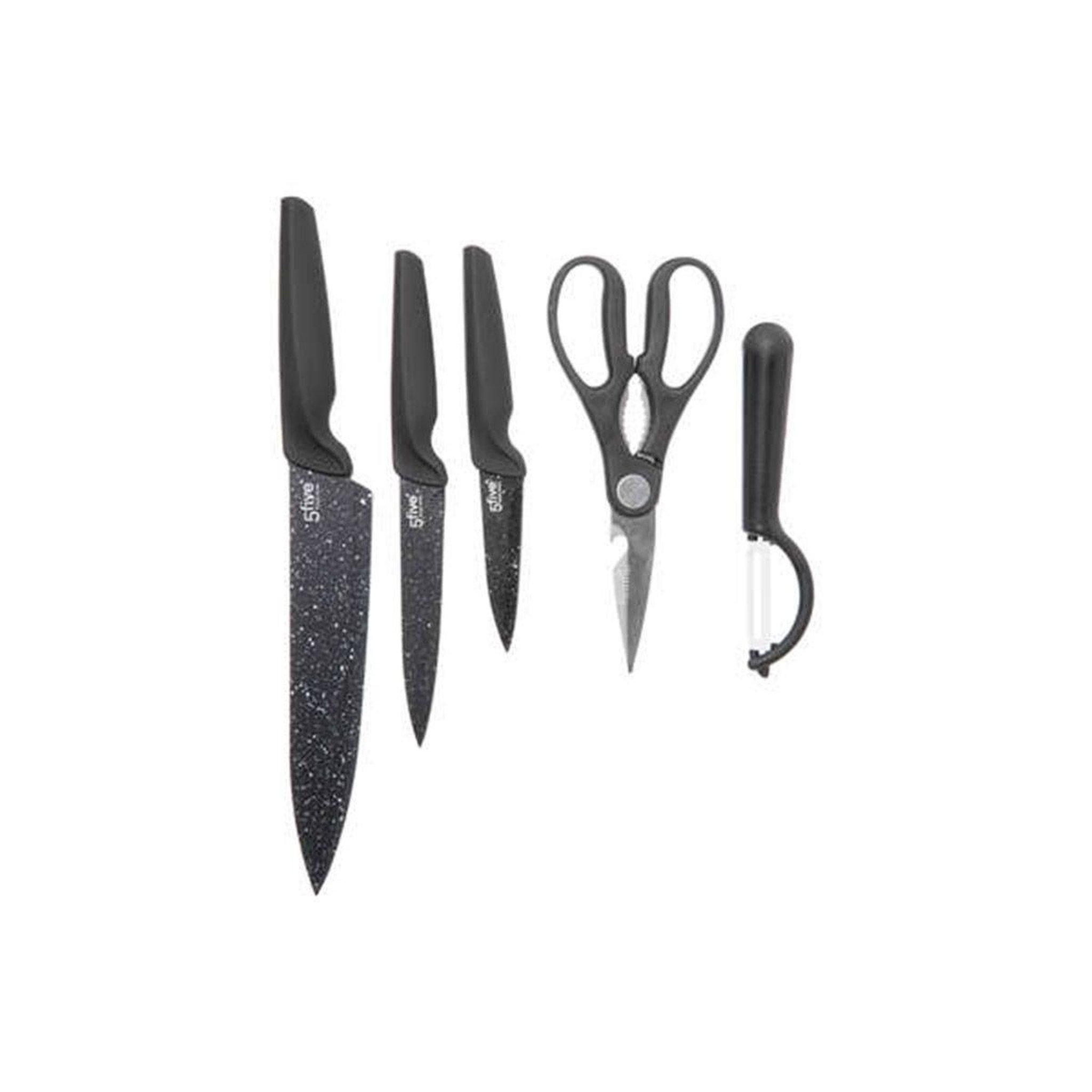 Voir la diapositive 4 : FIVE Set de découpe cuisine  caractère  36cm gris