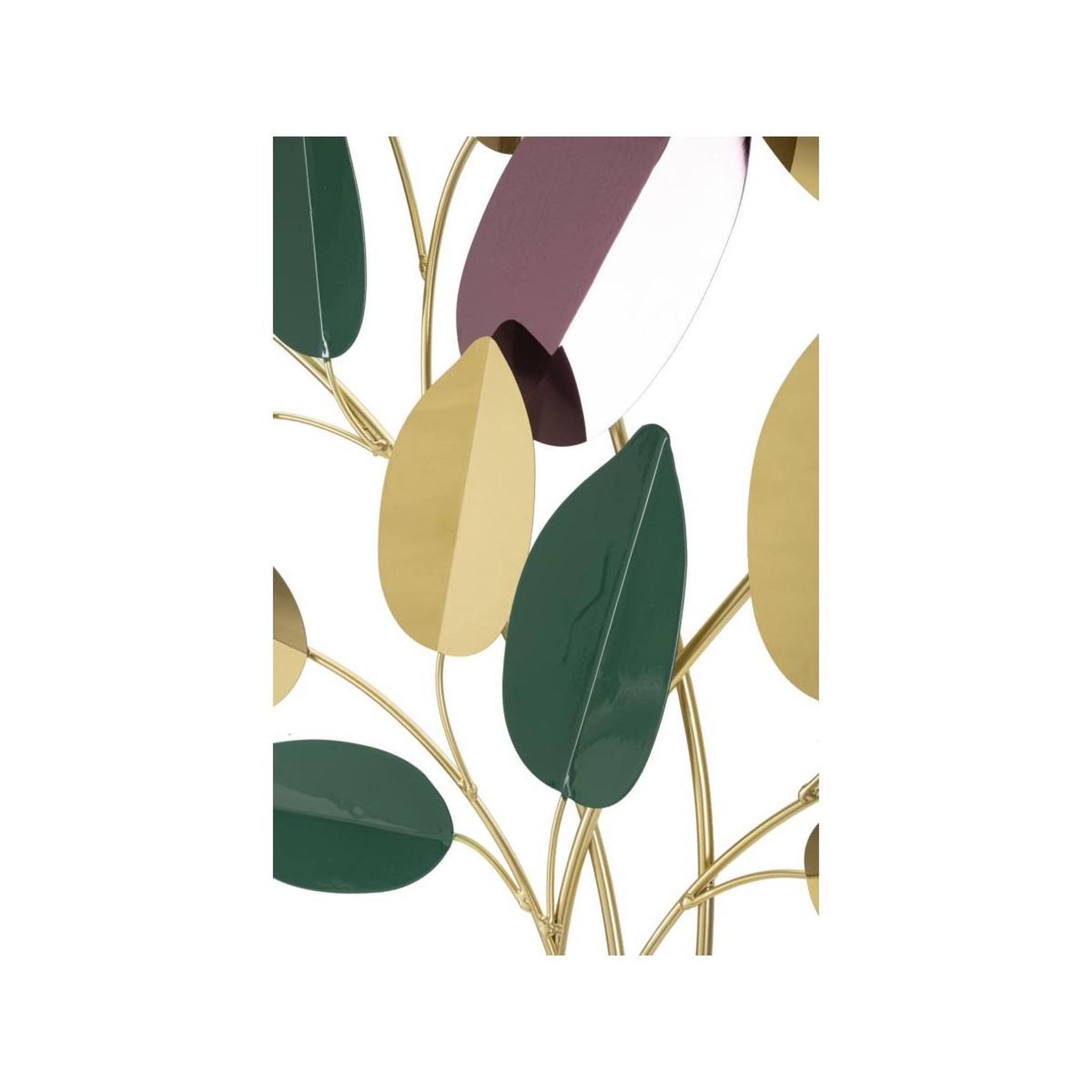 Voir la diapositive 4 : Paris Prix Déco murale feuilles  colorful  81cm multicolore